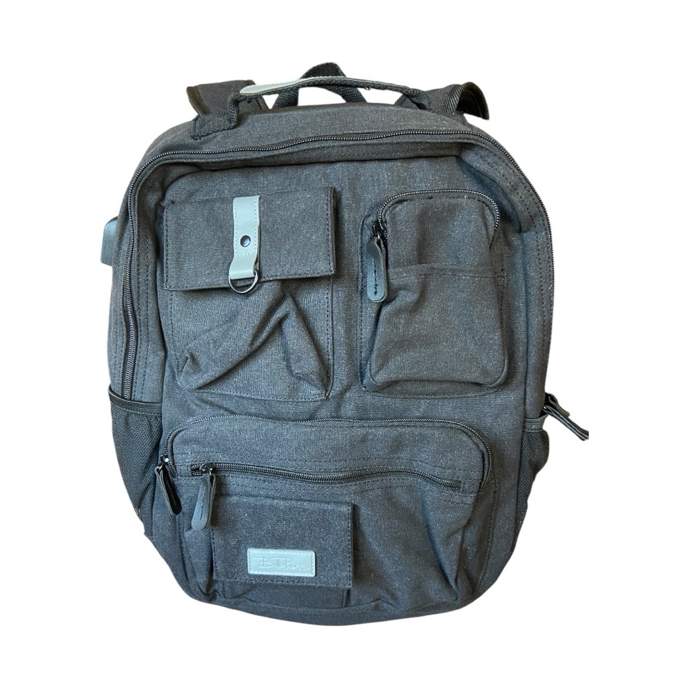 Bolle Russo Black Canvas Backpack